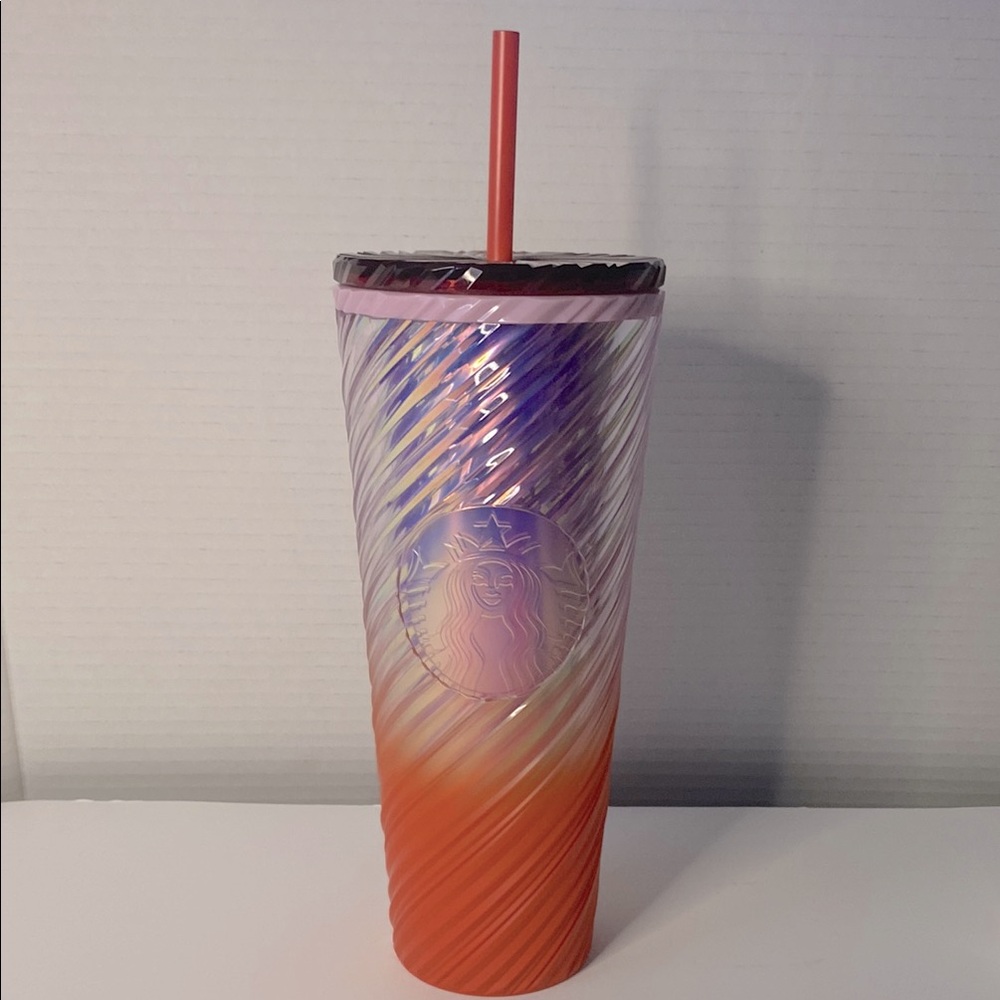 Starbucks 24 oz. Cup – Multicolored Matte with Holographic Swirl